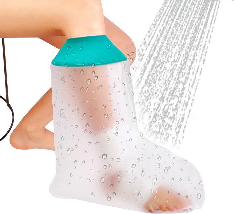CIVJET Cast Covers for Shower Leg, Waterproof Cast Cover for Showering, Cast Protector for Shower Leg Adult, Shower Boots for Foot after Surgery, Ankle, Foot (Diameter - 7.9") - Image 1